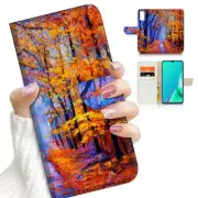 ( For Vivo Y20S ) Wallet Flip Case Cover AJ23030 Autumn Forest
