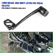 16mm Black Brake Lever Arm Foot Peg Pedal For Harley Touring 2008-2013 09 10 11