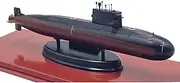 1:350 Chinese Yuan Class Attack Submarine Finished Model PC Die-cast Fighting Submarine Miniature for Desktop Ornament