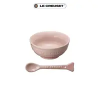 在飛比找momo購物網優惠-【Le Creuset】瓷器嬰兒餐碗附小熊湯匙(牛奶粉)
