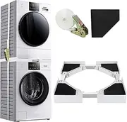 Stacking Kit for Washer and Dryer, Space-Saving Universal Stacking Kit Adjusttable Range 46-72CM