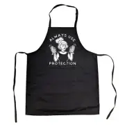 Always Use Protection Cookout Apron Funny Sarcastic Sexual Innuendo Kitchen