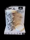 Hydrapeak Nomad 32 Oz Skulls Tumbler - Coffee Flip Lid With Handle Straw - Goth