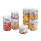 7-Piece Set of Airtight Food Storage Containers with Easy Lock Lids, BPA-Free...