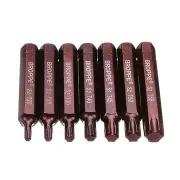 7Pcs T20-55 75Mm Magnetic Torx Screwdriver Bit 10Mm Hex Shank For Impact Screw Driver