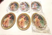COCA-COLA Small Oval Mini Tin Trays 6pcs