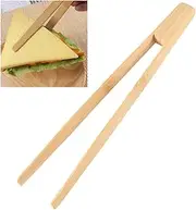 Bamboo Toaster Tongs Heat Resistant Kitchen Tongs for Cooking Toast Bagels Grilling Ergonomic Design Lightweight Food Serving Utensils