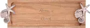 Pavilion - Home at The Beach - 14.25" Serving Tray Charcuterie Board Beach Waterfront Ocean Seaside Coastal Nautical