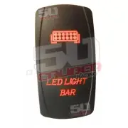 Orange Light Bar Rocker Switch - 50 Caliber Racing UTV, ATV, Car, Truck, Boat