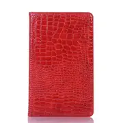 MCC For Samsung Galaxy Tab A7 Lite 8.7 T220 T225 Croc-style Leather Case Cover [Red]