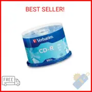 Verbatim CD-R Blank Discs 700MB 80 Minutes 52x Recordable Disc for Data and Musi