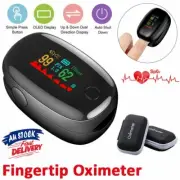 Blood Rate Oximeter Oxygen Heart Saturation Pulse Professional Monitor Finger AU
