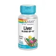 Solaray Liver Blend SP-13, 100 Caps (Pack of 3)