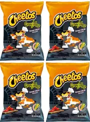 4 CHEETOS CRUNCHOS SWEET CHILLI Flavor Snacks Chips Bags 165g 5.8oz