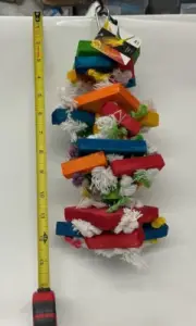 Featherland Paradise Medium Knots N Block Bird Toy
