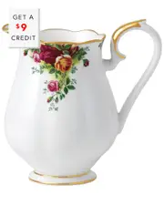 Royal Albert Old Country Roses Pitcher with $9 Credit