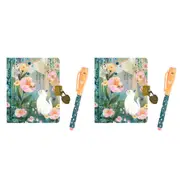 2PK Djeco Kendra Little Secret Notebook w/ Invisible Ink Magic Pen Stationery 8+