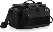 PGmoon Tactical Console Carrying Case Compatible with Xbox Series X/S, Protective Travel Bag with Multiple Pockets for Controllers, Discs, Cables and Other Accessories (Patent Design)