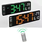 Wall Clock Remote Control Temp Display Timer Countdown Table Clock Wall-mounted