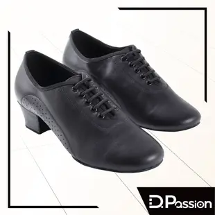 【D.Passion美佳莉】拉丁練習舞鞋 5301 黑牛皮 1.5吋