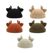 Cool Brimless Hat Adjustable Leon Hat Antler Ears Street Wear