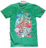2023 Disney Parks Mickey Friends Christmas Holiday Jolly Holly Days Shirt Medium