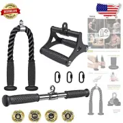 Rotating Straight Bar and Tricep Rope Set for Enhanced Upper Body Workouts
