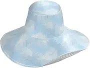 [Yoogain] Palm Tree Leaves Foldable Sun Hats for Women for Beach Decorative Sun hat for Curly Hair Women Packable Gorro para el sol, Palm Tree Leaves, One Size