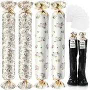 2 Pairs Boot Shaper Stands with 8 Labels Cotton Tall Boot Inserts for Closet ...