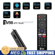 Media Player Fire TV Stick 8K HD Android 14.0 WiFi Bluetooth Voice Remote 8/16GB