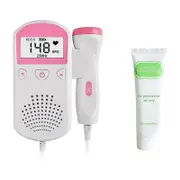 Fetal Doppler Baby HeartRate Monitor with 30 ml. Sound Enhancing Gel,hww