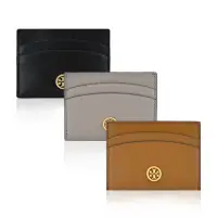 在飛比找momo購物網優惠-【TORY BURCH】ROBINSON 金字雙T卡片名片夾