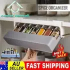 Kitchen Spice Organizer Self-adhesive Storage Rack Under-Shelf Punch-Free AL