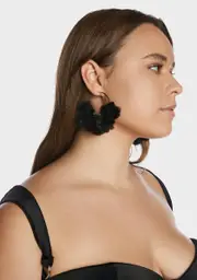 Purr Faux Fur Hoop Earrings