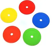10 Pack Spot Markers Flat Disc Markers Poly Vinyl Spot Markers Non- Spots Markers Agility Markers Floor Dots Football Basketball Sports Speed Agility Training Markers for Sports Training