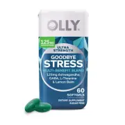 OLLY Ultra Strength Goodbye Stress Softgel, Ashwagandha, GABA, L-Theanine, 60 Ct