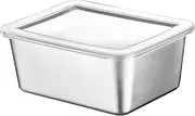Covered Food Storage Containers - Airtight and Leak-proof Metal Lunch Box, Rectangular Food Container, Airtight and Leak-proof Lunch Box, Reusable Food Container