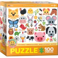 在飛比找momo購物網優惠-【Eurographics puzzles】兒童拼圖 表情符