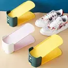 2pcs Shoe Rack 3-position Adjustment Storage Non-slip Shoe Storage Rack