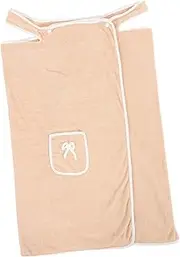 Beatifufu Coral Fleece Sleeveless Bath Robe Wrap for Women Beach Bath Wrap Water Absorbent Spa Body Cover