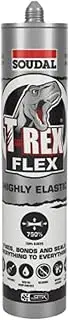 Soudal T-Rex Power Flexi Adhesive Sealant Steel Grey 290ml