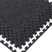 1/2 inch Thick 24 Sq Ft Rubber Top High Density EVA Foam Exercise Gym Mats 6 ...
