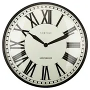 NeXtime 40cm Amsterdam Round Silent Wall Clock Roman Numeral Home Decor