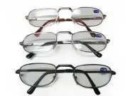 4 Pairs Men Metal Spring Loaded Reading Glasses +1.00