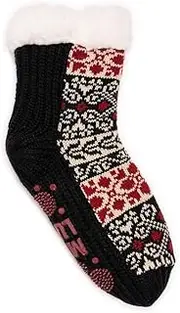 [MUK LUKS] Women's Pieced Cabin Sox (1 Pair Pack)