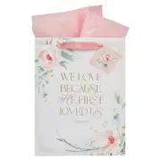 Large Portrait Inspirational Scripture Gift Bag, Tag & Wrapping Tissue Paper
