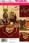 Simplicity Sewing Pattern 1483 Table Runner Casserole Cover Bib Towel Wine Tote