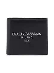 Dolce & Gabbana Leather Wallet With Contrasting Logo