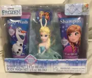Disney Frozen Shampoo & Body Wash Soap & Scrubby Gift Set *Frosted Berry *4-pcs