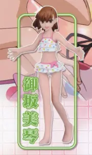 TAKARA TOMY SR Series Toaru Kagaku no Railgun Figure Misaka Mikoto Swimsuit